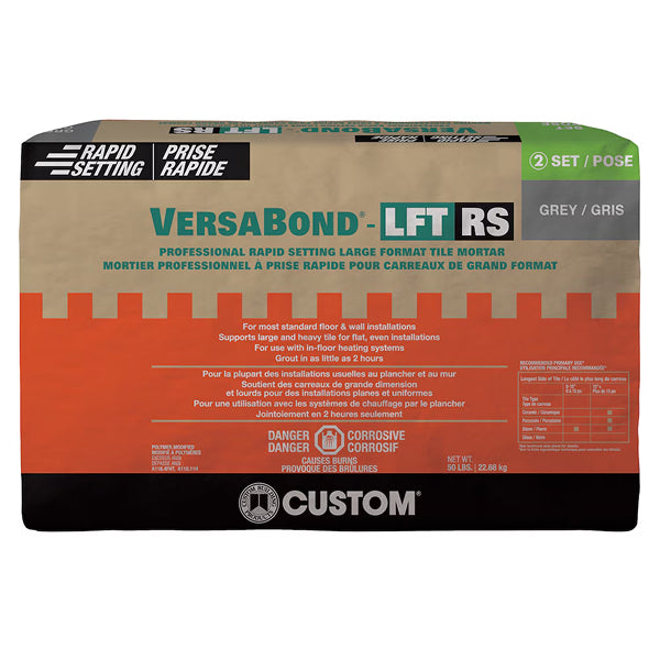 Versabond-LFT RS Rapid Setting Mortar – 50 lb. Bag for Large Format Tile