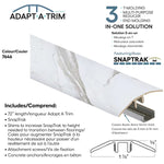 Load image into Gallery viewer, Zamma Adapt A Trim 3-in-1 Vinyl Reducer &amp; Transition Molding Color 7646 1.85-in x 0.35-in x 72-in
