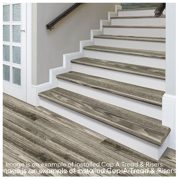 Cap A Tread 2.19-inch x 12.13-inch x 47-inch Stair Tread and Reversible Riser Kit, Color 3691