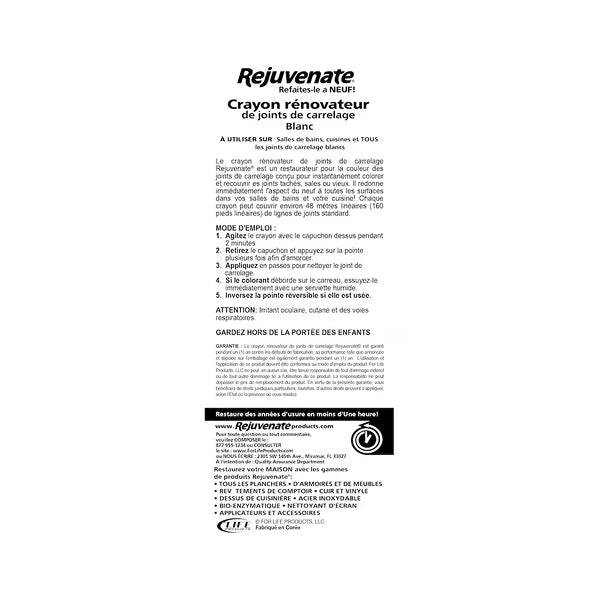 Rejuvenate White Grout Restorer Marker Pens – 2 Pack