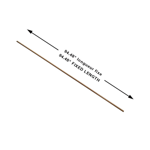 Moulure quart de rond Malibu Wide Plank Novato de 0,59 po d'épaisseur x 1,023 po de largeur x 94,48 po de longueur