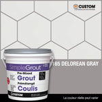 Load image into Gallery viewer, Custom Building Products SimpleGrout #165 Delorean Gray 1 Gal. Pre-Mixed Grout
