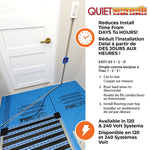 Load image into Gallery viewer, QuietWarmth 120V Floor Heating Mat – 3 ft. x 10 ft. for Laminate, Vinyl &amp; Floating Floors (30 sq. ft.)
