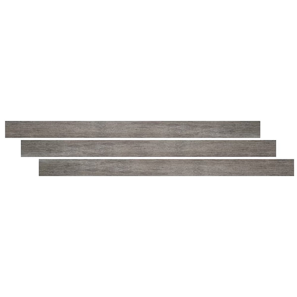 Quart de rond en vinyle de luxe MSI Stone ULC Woodland Ashen Estate, 3/4 po d'épaisseur x 3/5 po de largeur x 94 po de longueur