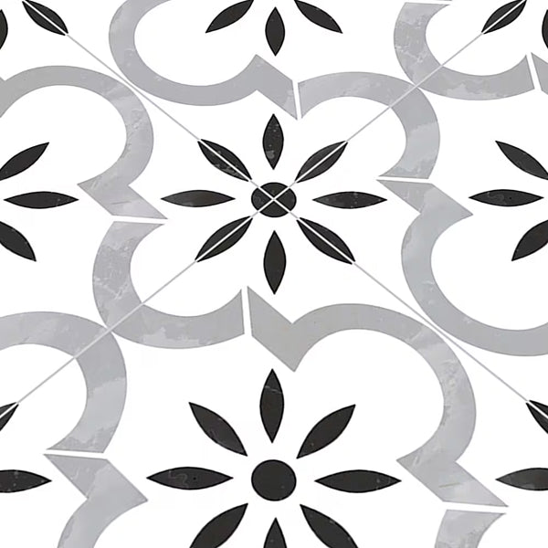 MSI Stone ULC Azila Porcelain Tile 0.35 inch Thickness 8 inch Width 5.16 sq. ft. Coverage Matte Patterned Floor and Wall Tile