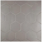 Charger l'image dans la visionneuse de galerie, Merola Tile Hexatile Matte Gris Porcelain Tile 0.37 inch Thick 7 inch x 8 inch 7.67 sq ft/case Matte Hexagon