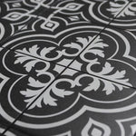 Load image into Gallery viewer, Merola Tile Harmonia Vintage Black 13 inch x 13 inch Ceramic Floor and Wall Tile – 12.19 sq. ft. per Case, Glazed Encaustic-Inspired Matte Finish