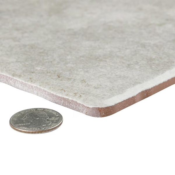 Merola Tile Costa Cendra Ceramic Floor and Wall Tile 7.75 inch Width 7.75 inch Length 11.11 sq ft/case Matte Textured Finish