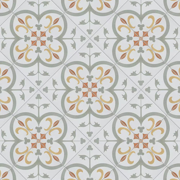 Merola Tile Revival Memory Mini Ceramic Floor and Wall Tile 4 inch Width 4 inch Length 12.72 sq ft/case Patterned Glossy Finish
