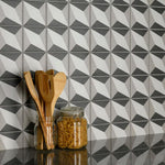 Load image into Gallery viewer, Merola Tile Twenties Diamond Mini Ceramic Floor and Wall Tile 4 inch Width 4 inch Length 12.72 sq ft/case Patterned Glossy Finish