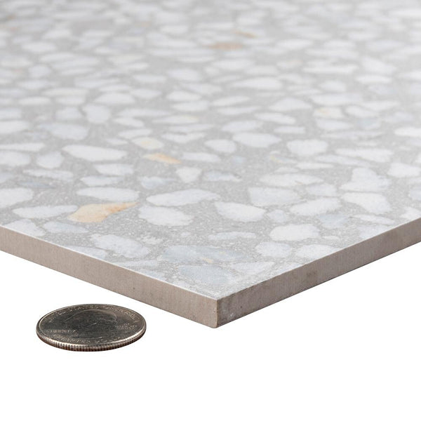 Merola Tile Farnese Amalfi Humo Porcelain Tile 11.5 inch x 11.5 inch 10.55 sq. ft./case Matte Textured Stone Look Finish