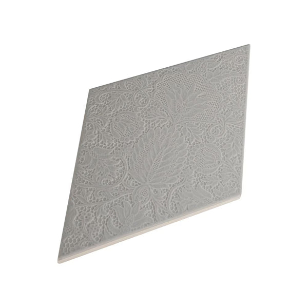 Merola Tile Rhombus Dark Grey 5-1/2-inch x 9-1/2-inch Semi-Gloss Porcelain Floor and Wall Tile (11.68 sq. ft. / case)