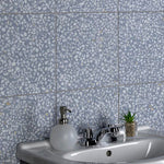 Charger l'image dans la visionneuse de galerie, Merola Tile Farnese Amalfi Azul Porcelain Tile 11.5 inch x 11.5 inch 10.55 sq. ft./case Matte Textured Stone Look Finish