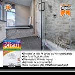 Charger l&#39;image dans la visionneuse de galerie, Coulis résistant aux taches pour carrelage et pierre, couleur platine, 6,8 lb, de Custom Building Products Prism 115
