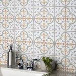Charger l'image dans la visionneuse de galerie, Merola Tile Revival Memory Mini Ceramic Floor and Wall Tile 4 inch Width 4 inch Length 12.72 sq ft/case Patterned Glossy Finish