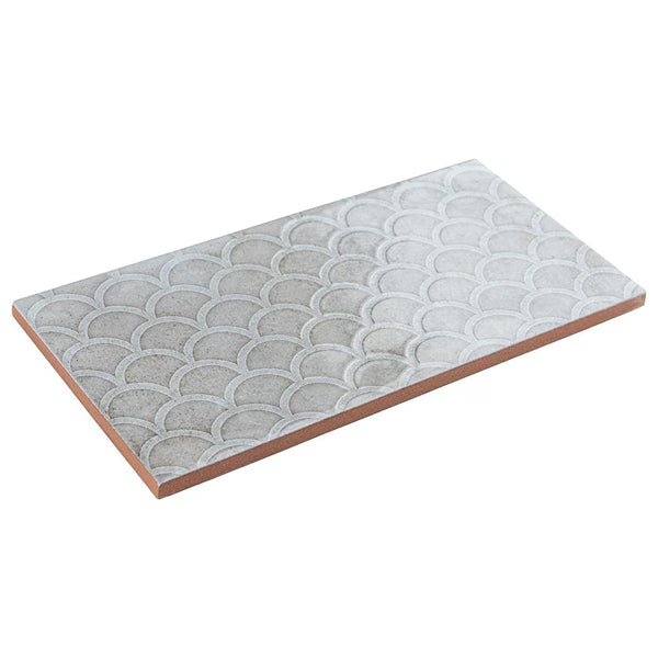 Merola Tile Camden Decor Grey 4 inch x 8 inch Ceramic Wall Tile 11.5 sq. ft./case – Glossy Patterned Subway Finish
