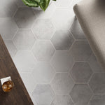 Load image into Gallery viewer, Ivy Hill Tile Hayes Blanco Porcelain Tile – 0.31 inch Thick, 8 inch x 9.44 inch, 9.84 sq.ft/Case – Matte Hexagon Italian Style Finish