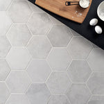 Load image into Gallery viewer, Ivy Hill Tile Hayes Blanco Porcelain Tile – 0.31 inch Thick, 8 inch x 9.44 inch, 9.84 sq.ft/Case – Matte Hexagon Italian Style Finish
