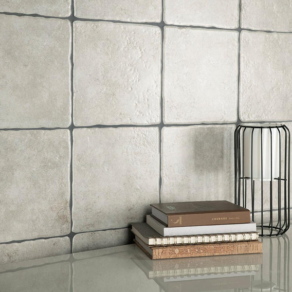 Merola Tile Costa Cendra Ceramic Floor and Wall Tile 7.75 inch Width 7.75 inch Length 11.11 sq ft/case Matte Textured Finish