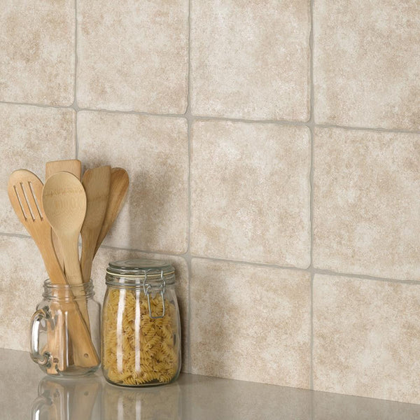 Merola Tile Costa Arena Ceramic Floor and Wall Tile 7.75 inch Width 7.75 inch Length 11.11 sq ft/case Matte Textured Finish