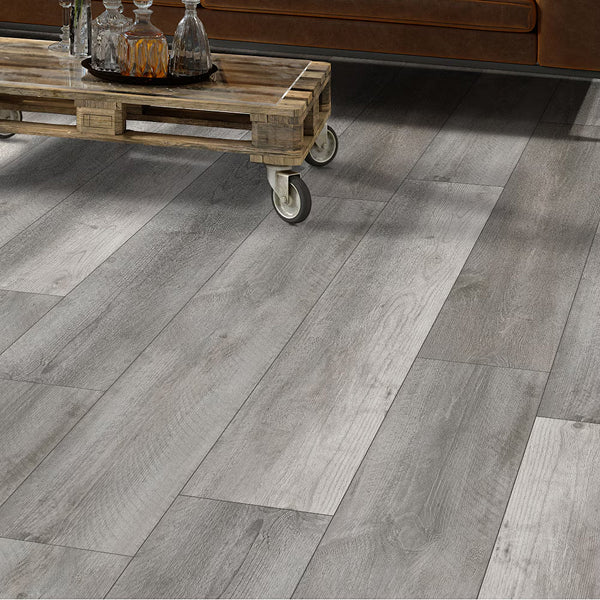 Home Decorators Collection Gray Cloud Oak 5mm x 7 in. W x 48 in. L 12 MIL Click Lock Waterproof Luxury Vinyl Planks Flooring (23.77 sq.ft./case)