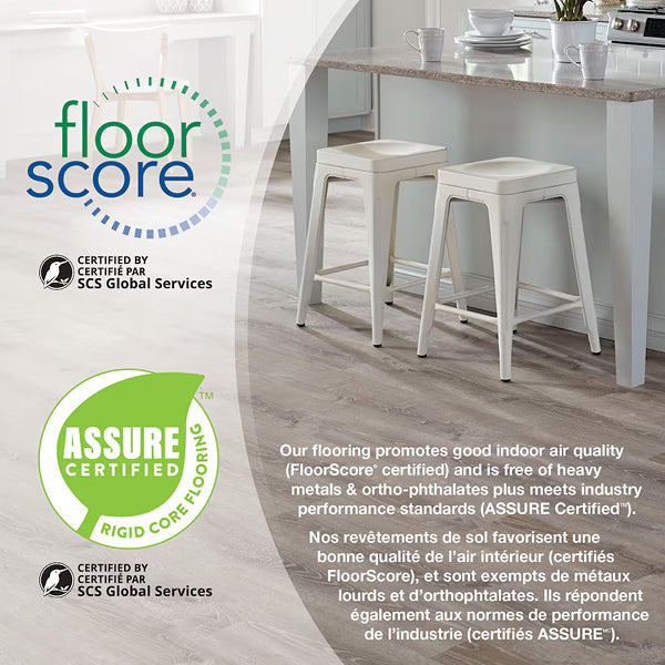 Lifeproof Navarra Maple 6.5mm x 8.7 in. W x 47.6 in. L 22MIL Click Lock Waterproof Luxury Vinyl Plank Flooring (20.1 sq.ft./case)