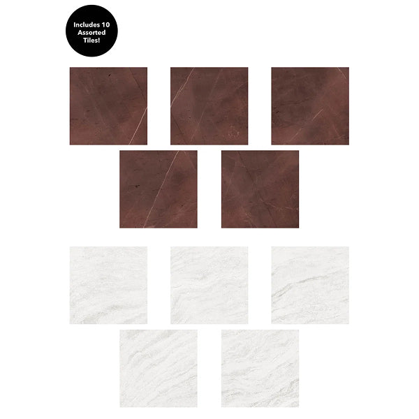 Chris Loves Julia Bonneville Peel and Stick Floor Tiles