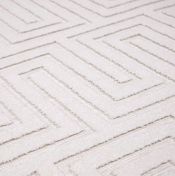 Latitude Run Dovetail Geometric Natural High Low Indoor Outdoor Rug – 7'9" x 10'10"