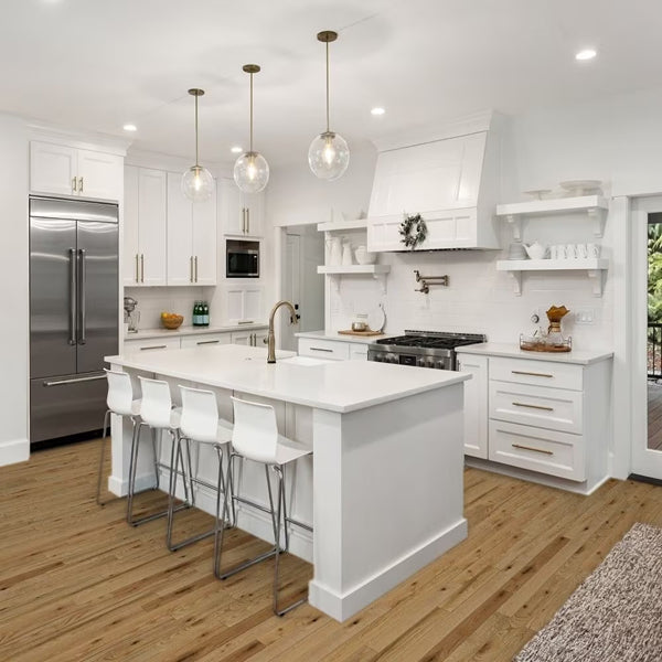 Dubeau Floors natural red oak solid hardwood flooring, matte finish








