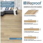 Load image into Gallery viewer, Lifeproof Chevron Dusk Cherry 8mm x 12 in. W x 28 in. L 22MIL Click Lock Waterproof Luxury Vinyl Plank Flooring (18.87 sq.ft./case)
