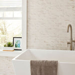 Load image into Gallery viewer, Dal Tile Selwyn Bianco Calacatta Matte 12x12 Brick Joint Mosaic Ceramic Tile
