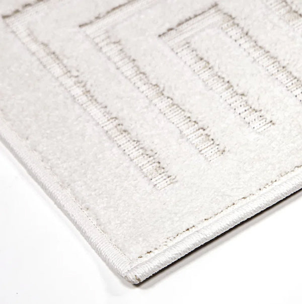 Latitude Run Dovetail Geometric Natural High Low Indoor Outdoor Rug – 7'9" x 10'10"