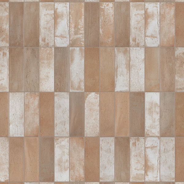 Merola Tile Kings Mud Sand 7-7/8-inch x 15-3/4-inch Ceramic Wall Tile (10.44 sq. ft./Case)