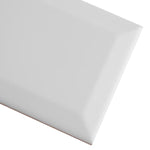 Load image into Gallery viewer, Merola Tile Crown Heights Beveled Matte White 3x6 Ceramic Wall Tile
