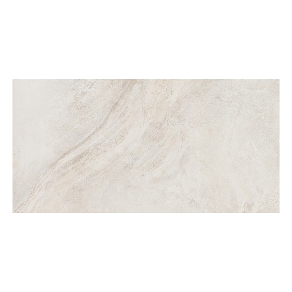 Modamo Casa Castle Stone Polished Ivory 12-inch x 24-inch Porcelain Floor & Wall Tile (15.52 Sq.Ft./Case)