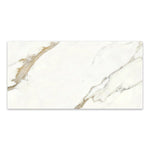 Load image into Gallery viewer, Modamo Solero Calacatta Gold 24 in. x 48 in. Polished Porcelain Floor and Wall Tile (15.49 sq. ft./case)

