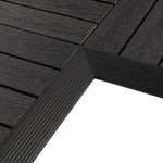 Load image into Gallery viewer, NewTechWood 2&quot; x 1&#39; Quick Deck Composite Deck Tile Inside Corner Fascia – 2-Pack Hawaiian Charcoal
