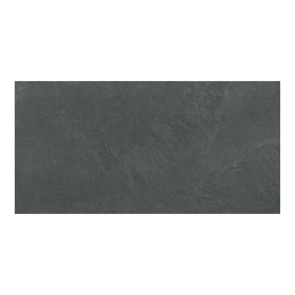 Modamo Cemento Matte Dark Grey 24-inch x 48-inch Porcelain Floor and Wall Tile