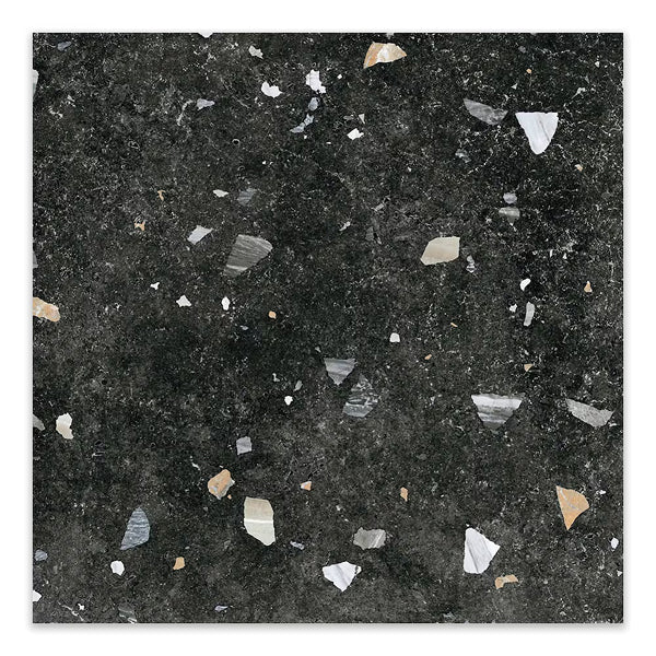 Modamo Barreta Terrazzo Matte Black 26-inch x 26-inch Porcelain Floor & Wall Tile (14.10 Sq.Ft./Case)