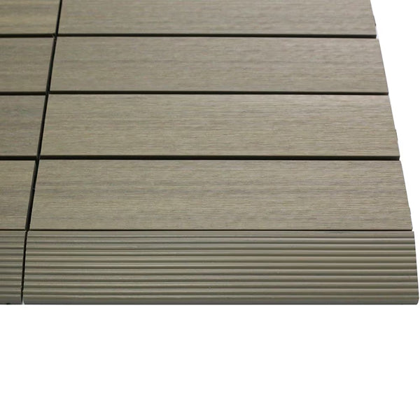 NewTechWood 2" x 1' Quick Deck Composite Deck Tile Straight Fascia – 4-Pack/Box Roman Antique