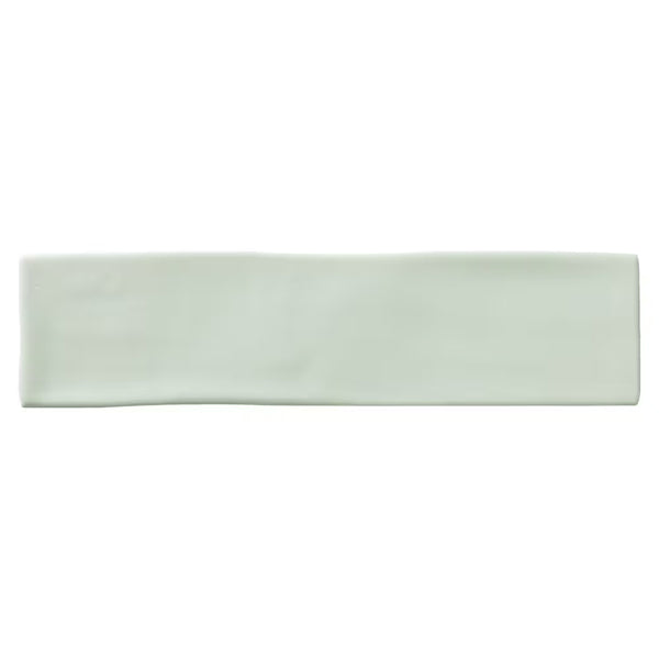 Modamo Santa Clara Matte Light Green 3-inch x 12-inch Ceramic Wall Tile