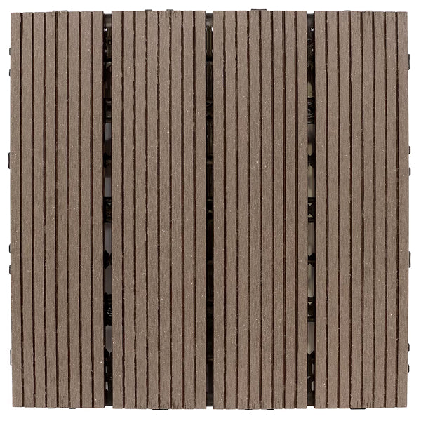 Creative Surfaces® 1' x 1' Composite Deck Tile (12-Pack) Cypress