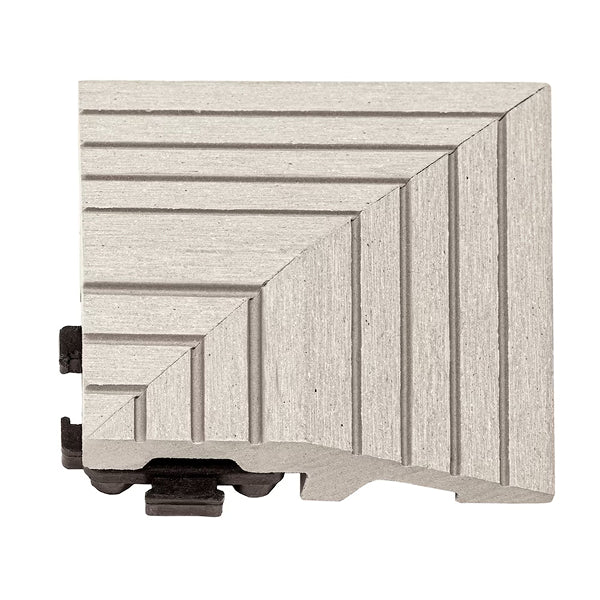 Creative Surfaces® 3" x 3" Composite Deck Tile Corner Trim – 4-Pack Star Grey