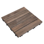 Load image into Gallery viewer, Outsunny 1&#39; x 1&#39; Wood Deck Tile – 27-Pack, Black

