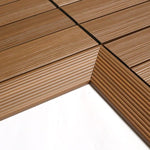 Load image into Gallery viewer, NewTechWood 2&quot; x 1&#39; Peruvian Teak Quick Deck Composite Deck Tile Inside Corner Fascia – 2-Pack
