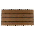Load image into Gallery viewer, NewTechWood 1&#39; x 2&#39; Ultrashield Quick Deck Composite Deck Tile – Peruvian Teak
