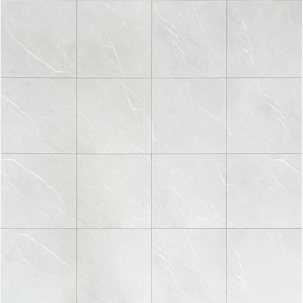 Marblesque Calacatta Marble 5.5 mm T x 18-1/2-in W x 37-in L Rigid Core Luxury Vinyl Tile Flooring (19.02 sq. ft./case)