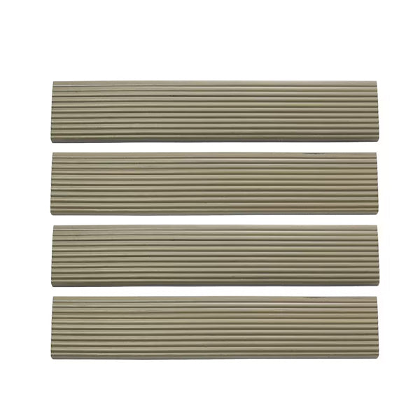 NewTechWood 2" x 1' Quick Deck Composite Deck Tile Straight Fascia – 4-Pack/Box Roman Antique