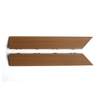 Load image into Gallery viewer, NewTechWood 2&quot; x 1&#39; Peruvian Teak Outside Corner Fascia for Quick Deck Composite Tiles – 2-Pack
