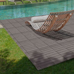 Charger l&#39;image dans la visionneuse de galerie, Creative Surfaces® 3&quot; x 3&quot; Composite Deck Tile Corner Trim – 4-Pack Slate
